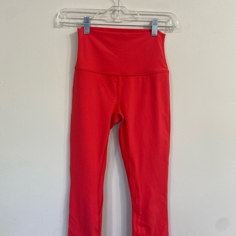 Lululemon Align High Rise Crop / Cherry / Size 4 - Picture 2 of 4